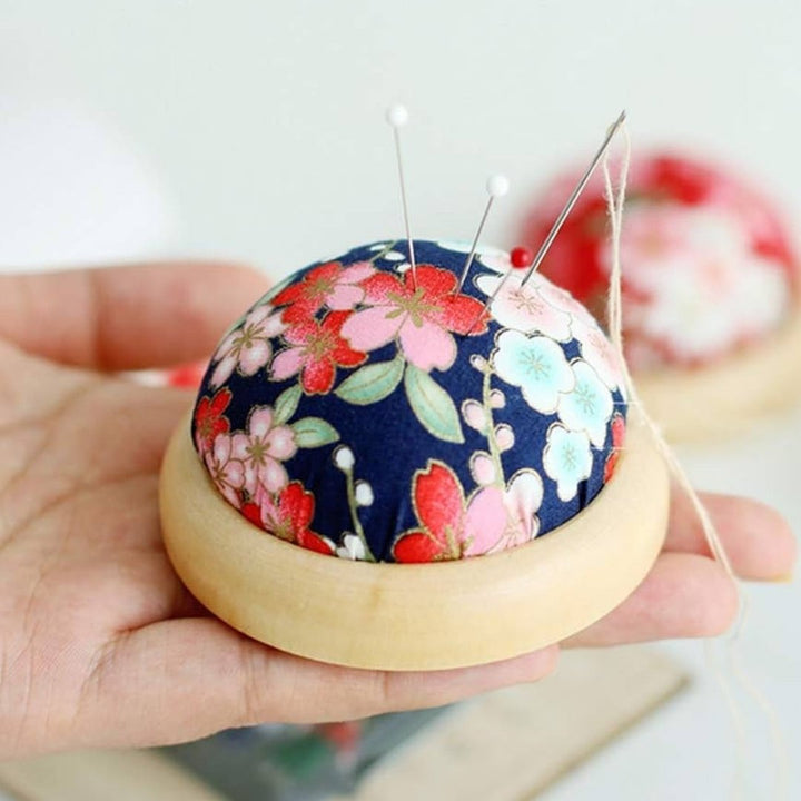 Wooden Base Pincushion
