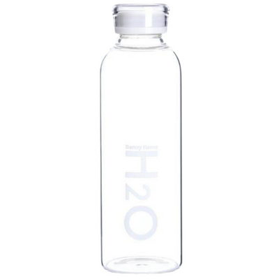 H2O Glass Bottle - Clear & Minimalist Design 750ml