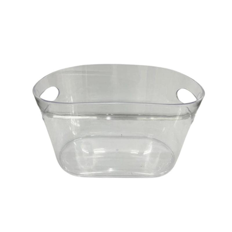 Ice Bucket - Clear Oval Acrylic 8 Litre