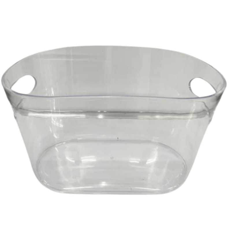 Ice Bucket - Clear Oval Acrylic 8 Litre