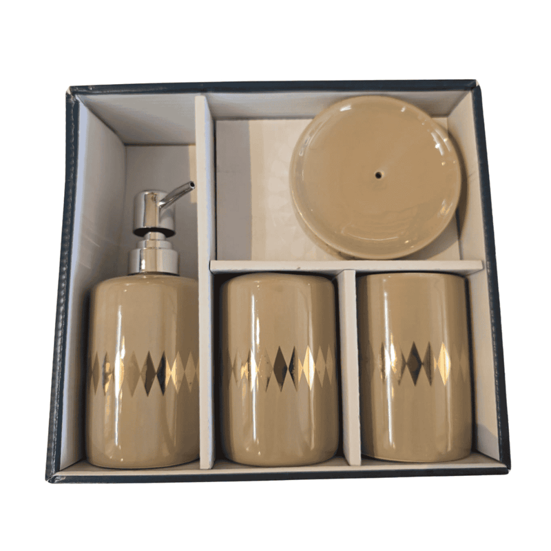 Bathroom Set - 4pc Porcelain