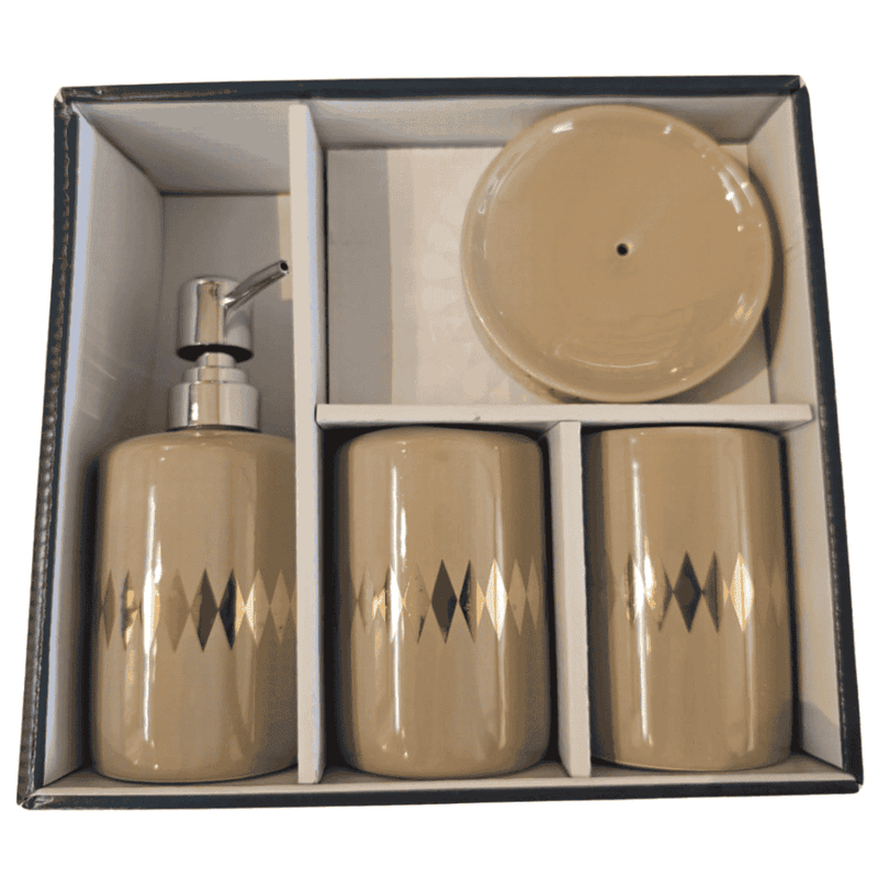 Bathroom Set - 4pc Porcelain