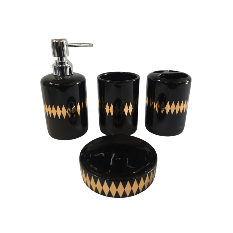 Bathroom Set - 4pc Porcelain