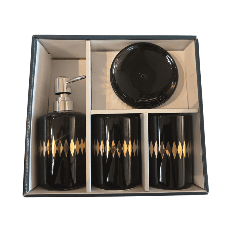 Bathroom Set - 4pc Porcelain