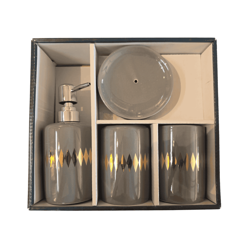 Bathroom Set - 4pc Porcelain