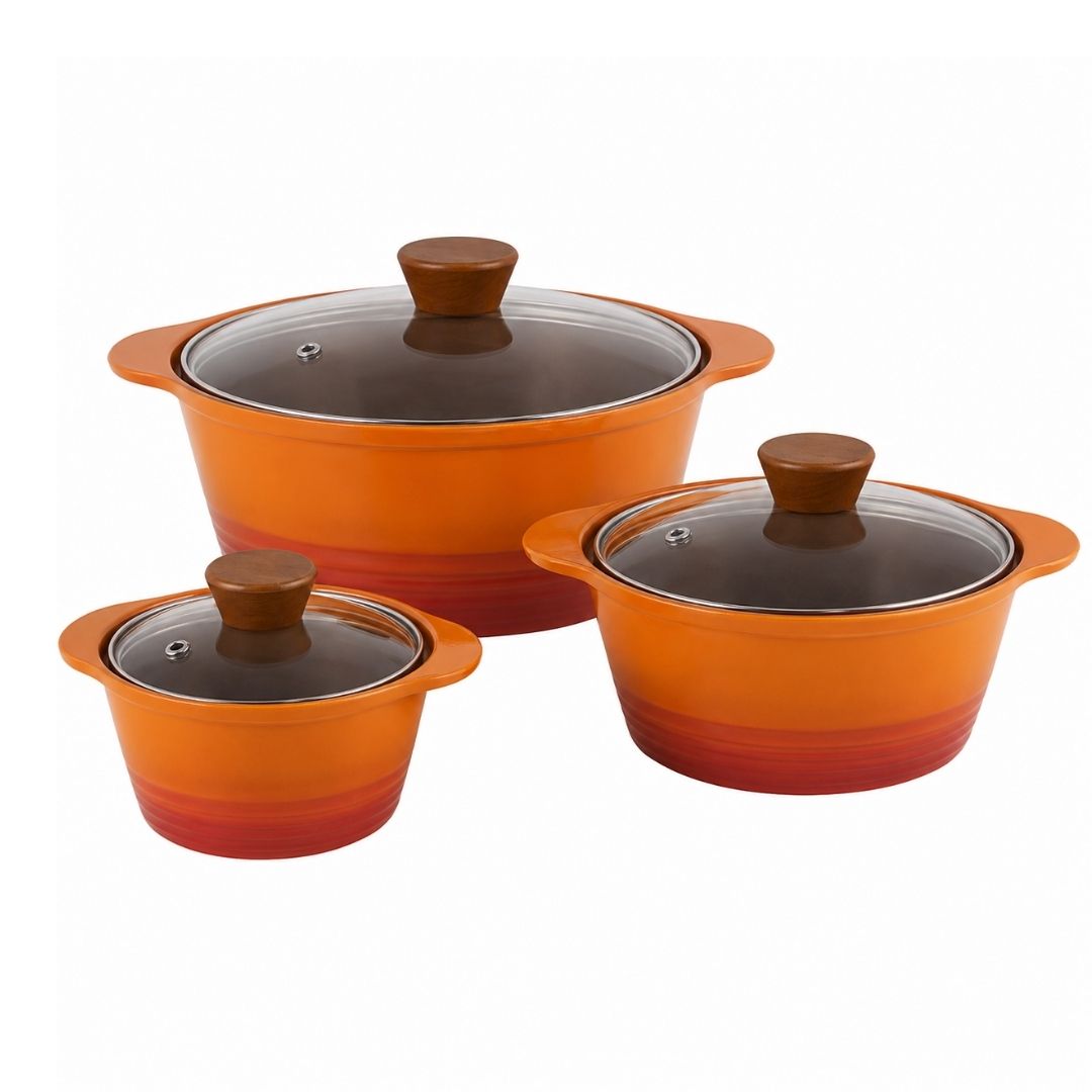 Gradient Casserole Pot Set - 3Pc