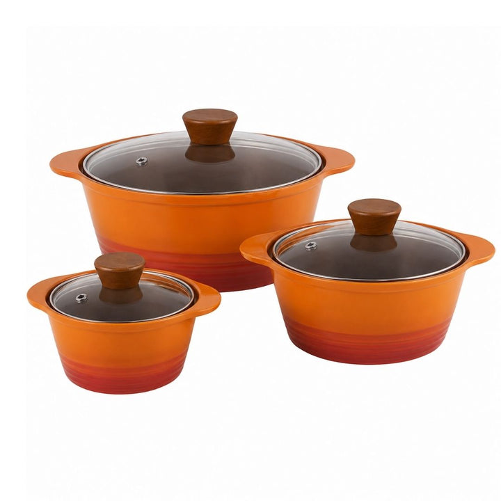 Gradient Casserole Pot Set - 3Pc