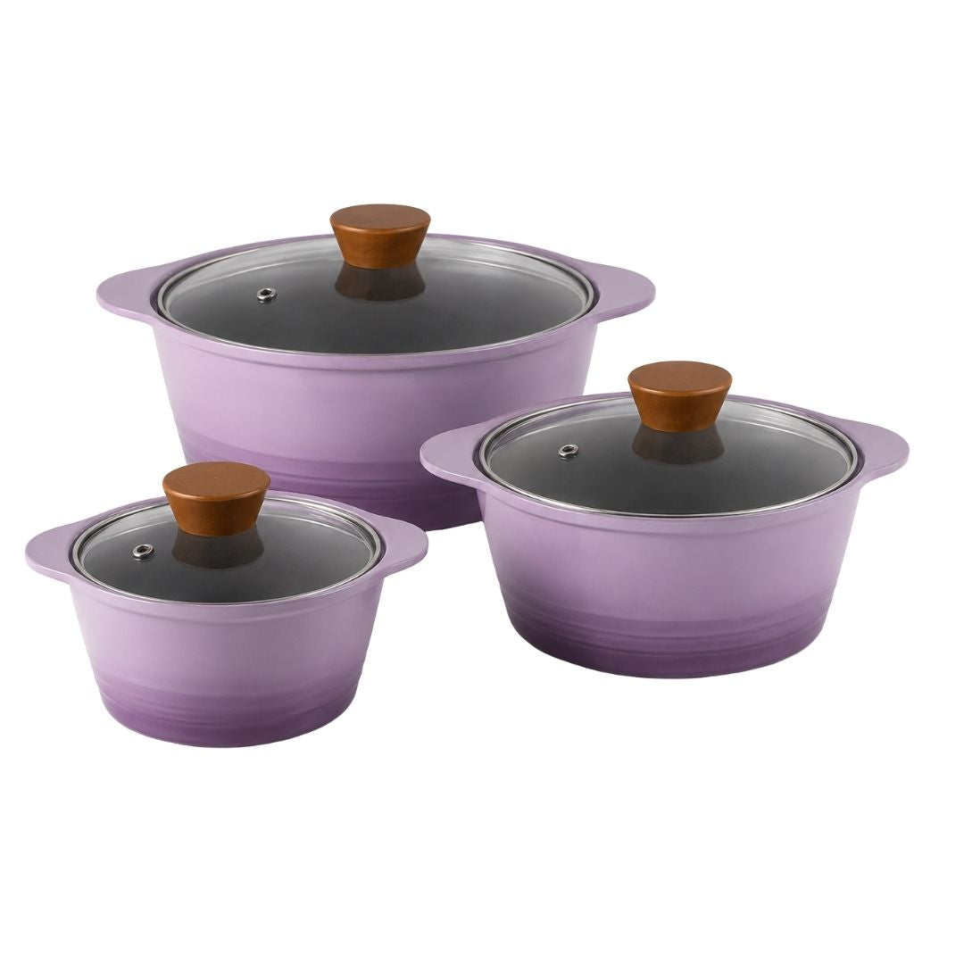 Gradient Casserole Pot Set - 3Pc