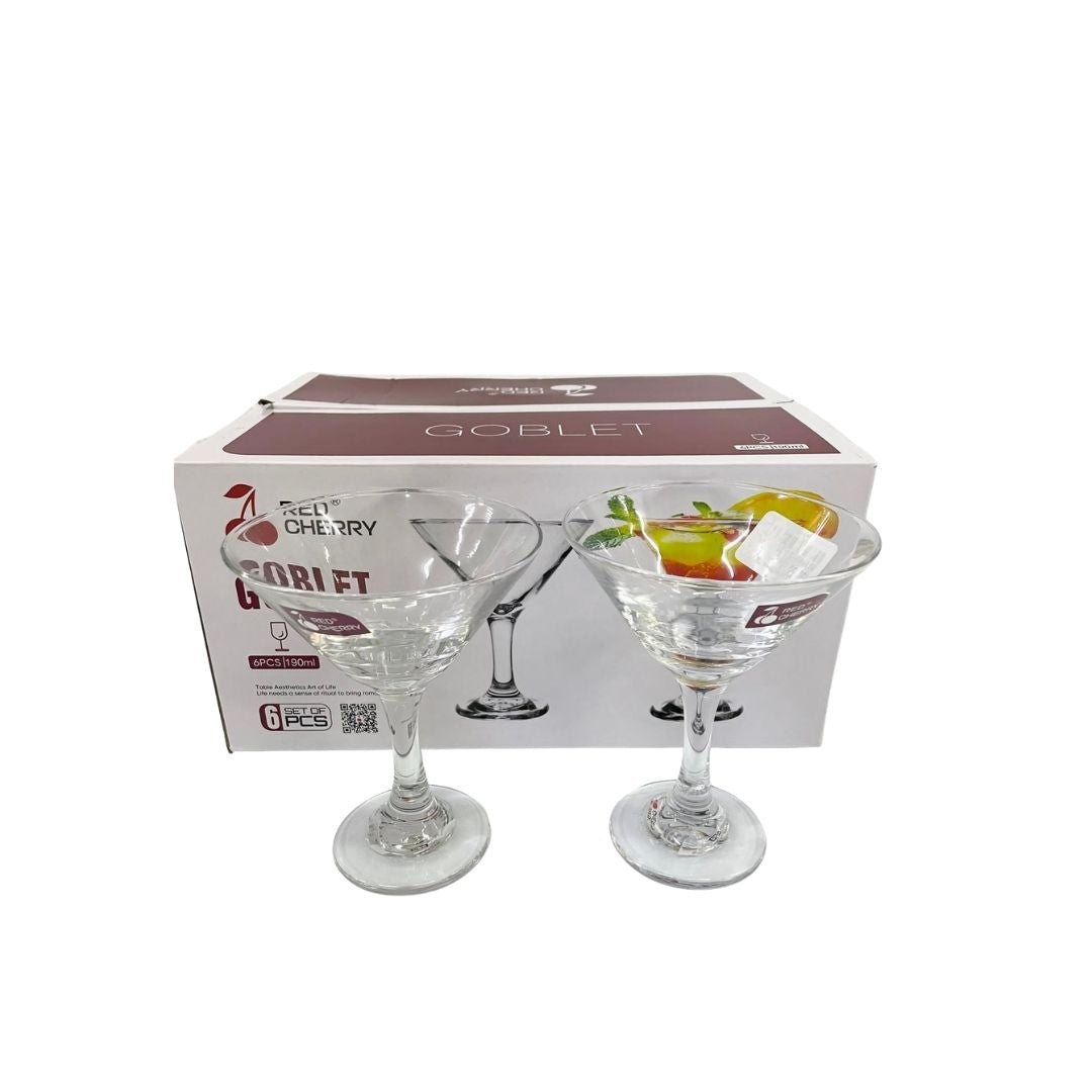 Drinkware - Martini Cocktail Glasses - Set of 6