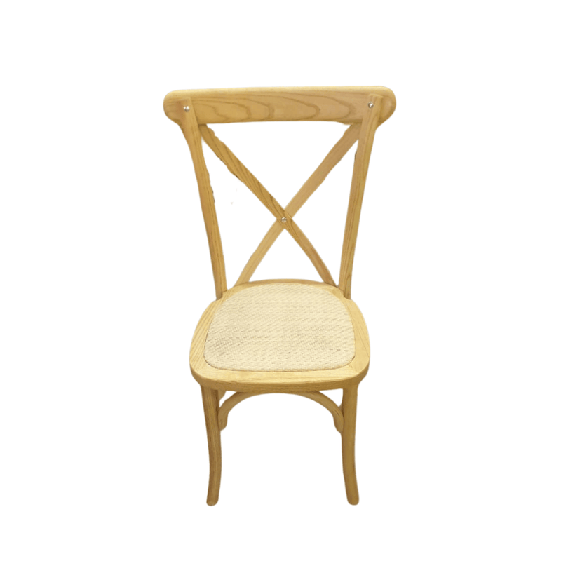 Cross Back Chairs - Wood