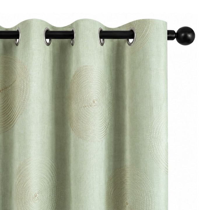 Polysilk Circles - Ready Made Curtain