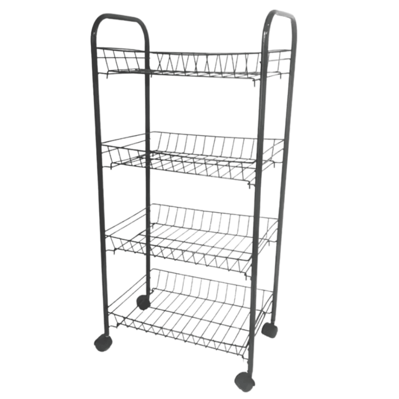 Storage Cart - Fruit and Veggies Black