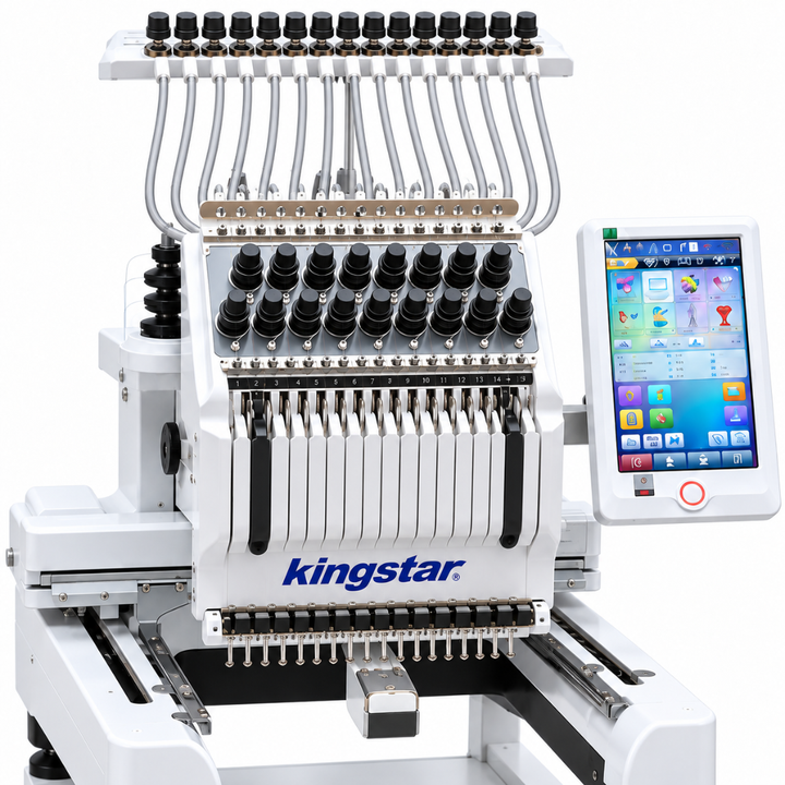 Kingstar KS-1501 - 15 Needle Single Head Industrial Embroidery Machine