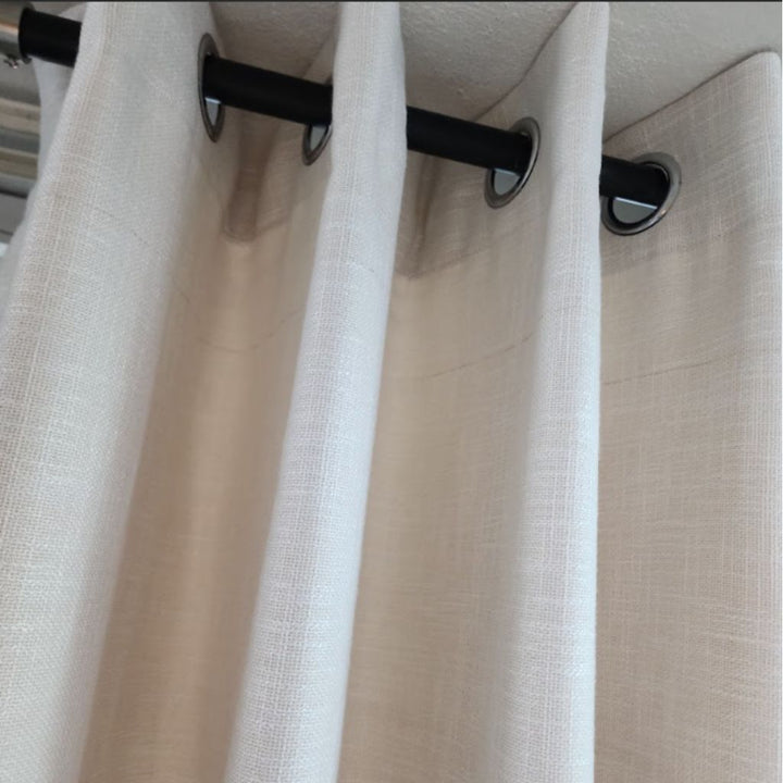 Luxury Linen Eyelet Ready Made Curtain
