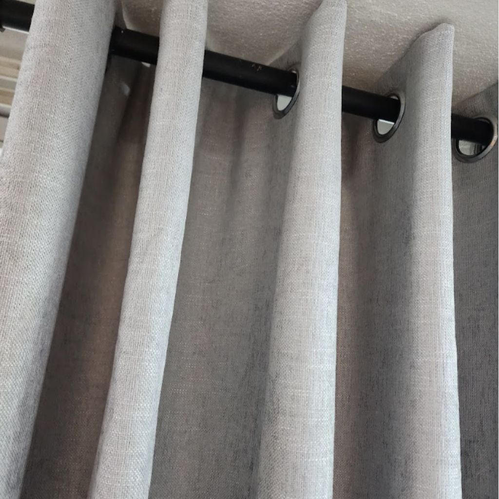 Luxury Linen Eyelet Ready Made Curtain