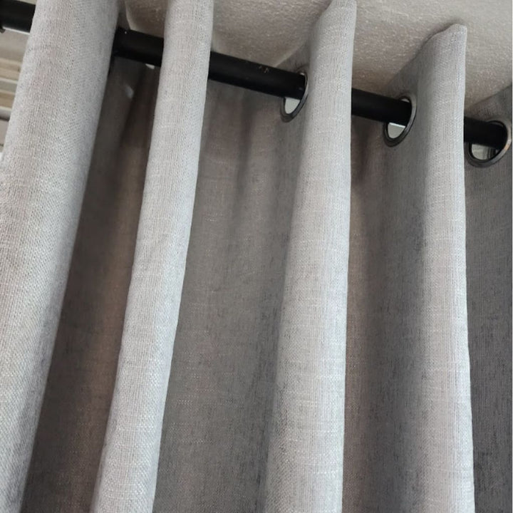 Luxury Linen Eyelet Ready Made Curtain