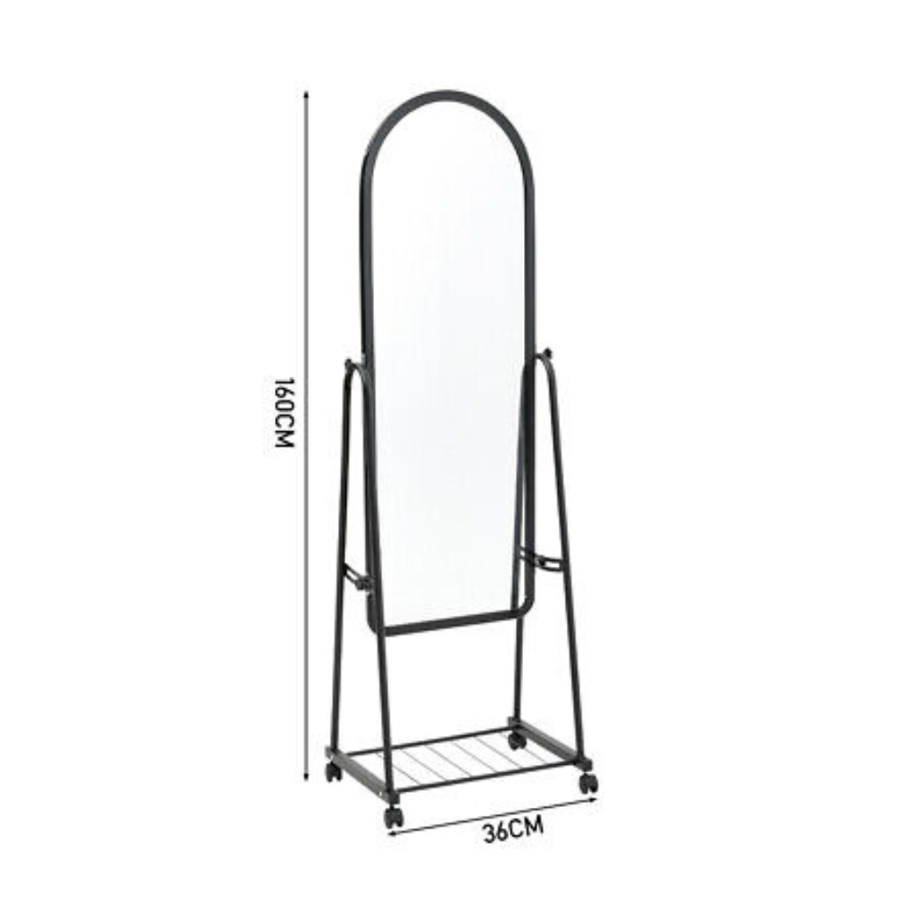 Stacy - Free Stand Mirror with Single Tray