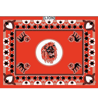 Fabric - Animal Khanga / Lion