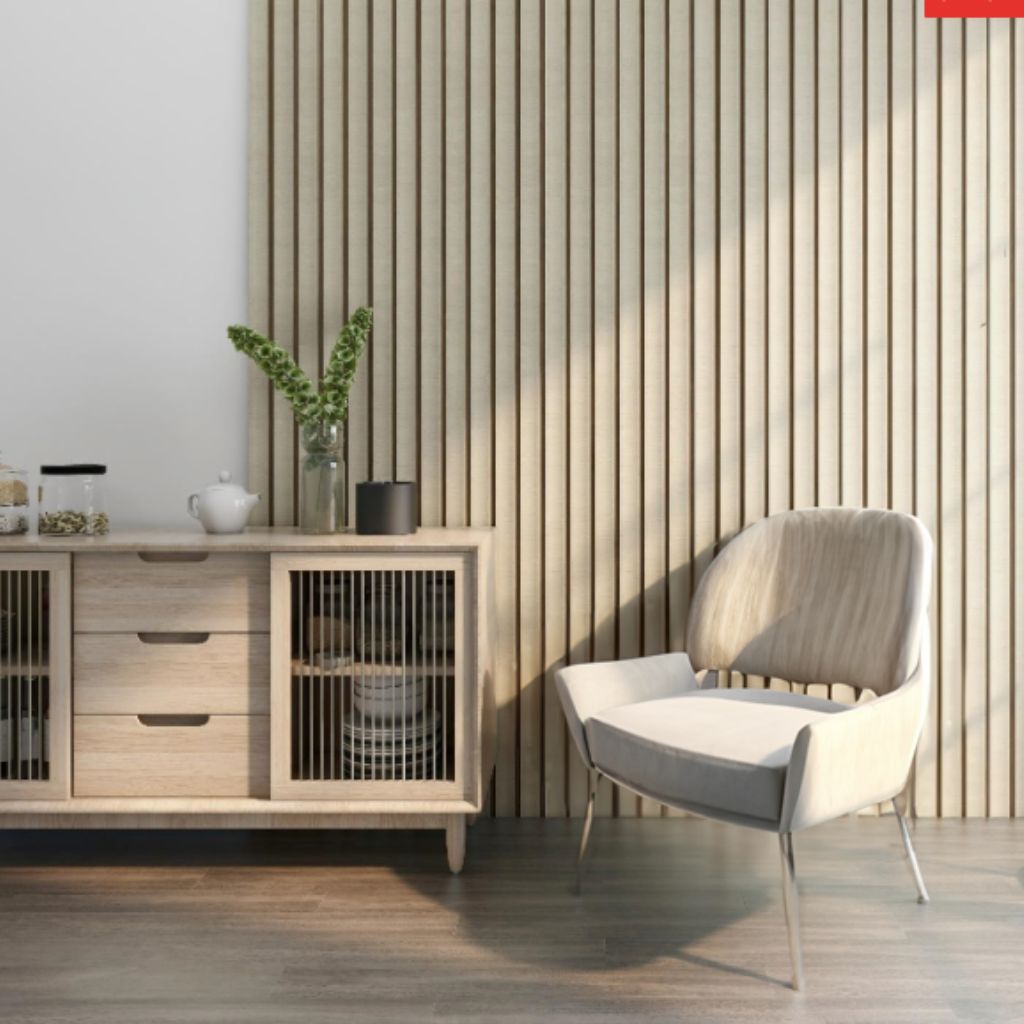 Slatted Indoor Wall Panel - Monaco