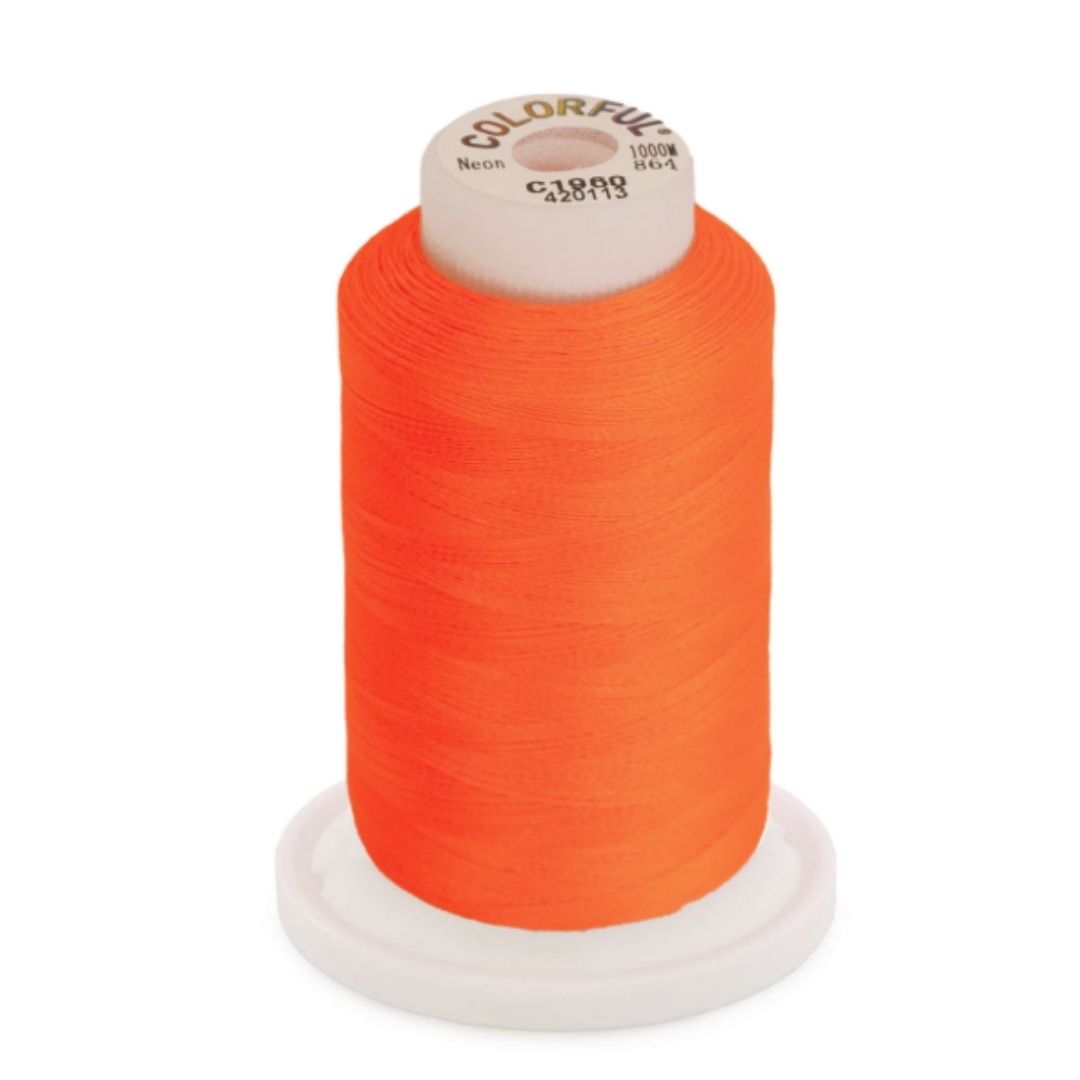 Embroidery Threads - Neon - 1000m