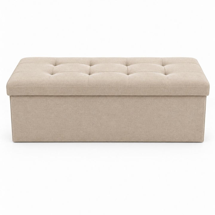 Storage Ottoman - Padded Foldable Bench
