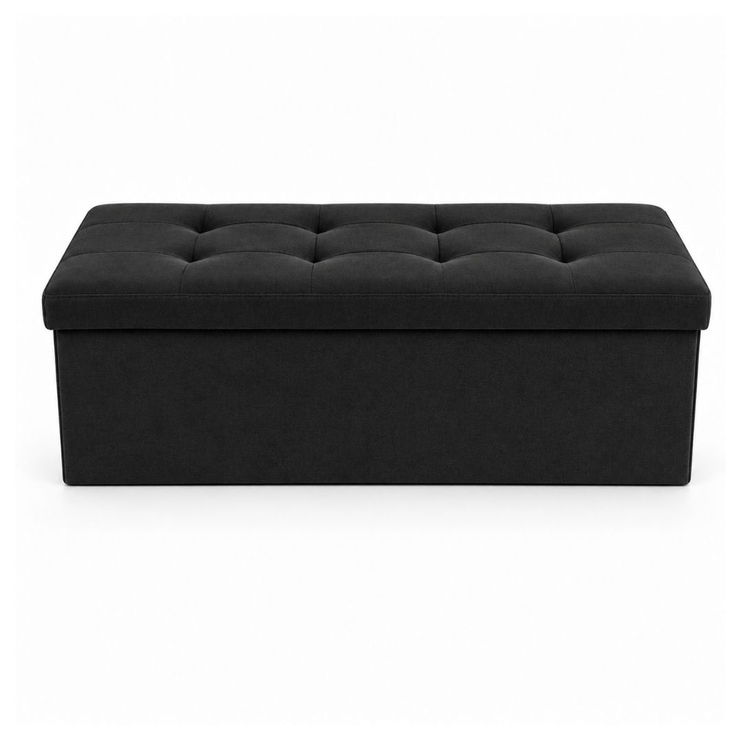 Storage Ottoman - Padded Foldable Bench