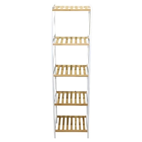 5 Tier Bamboo Storage Rack 130cm