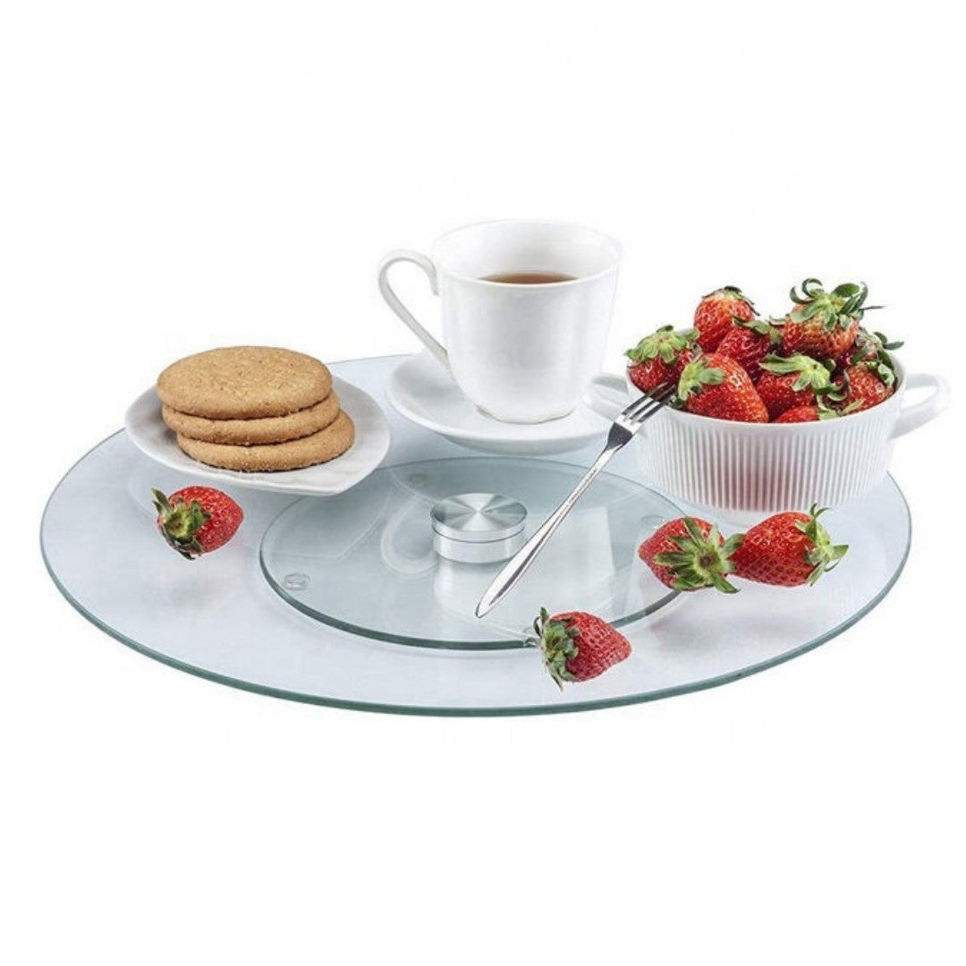 Lazy Susan Turntable - 32cm Tempered Glass