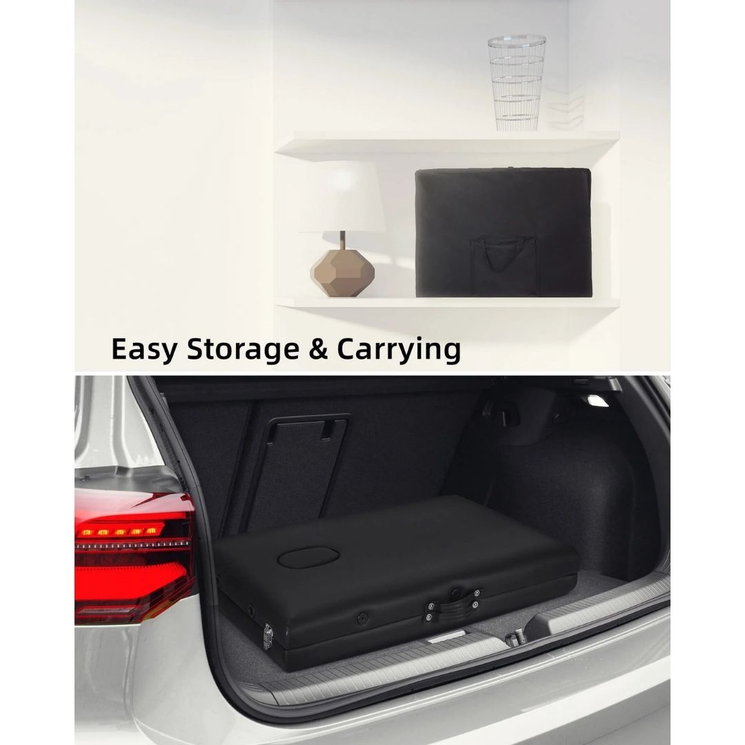 Foldable Spa Massage Bed with Wooden Frame