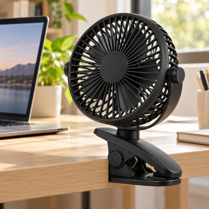 Poratable Fan - Rechargeable ClipOn Fan - 7W
