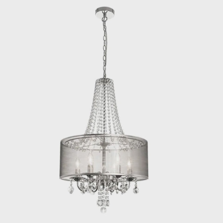 Chandelier Light - Polished Crystal Chrome