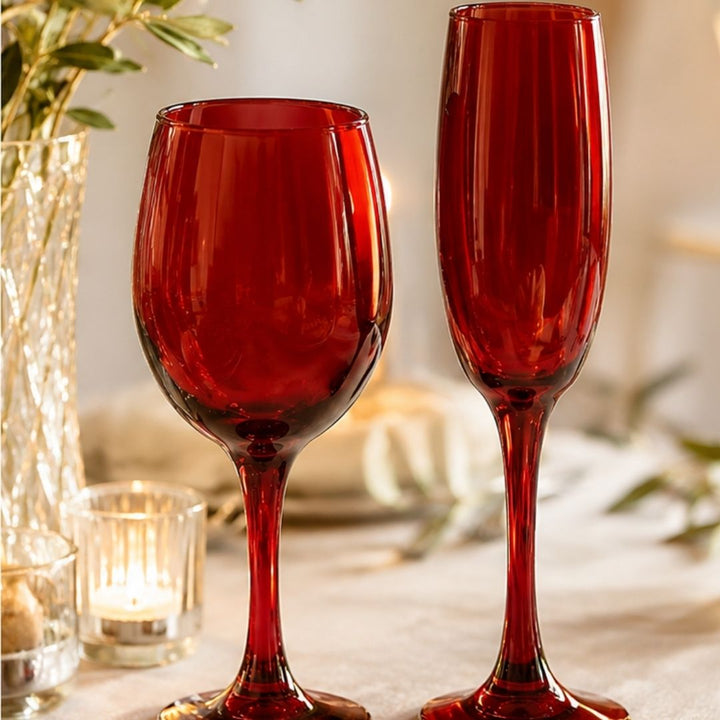 Stemware - Full Colour - Red - 6's
