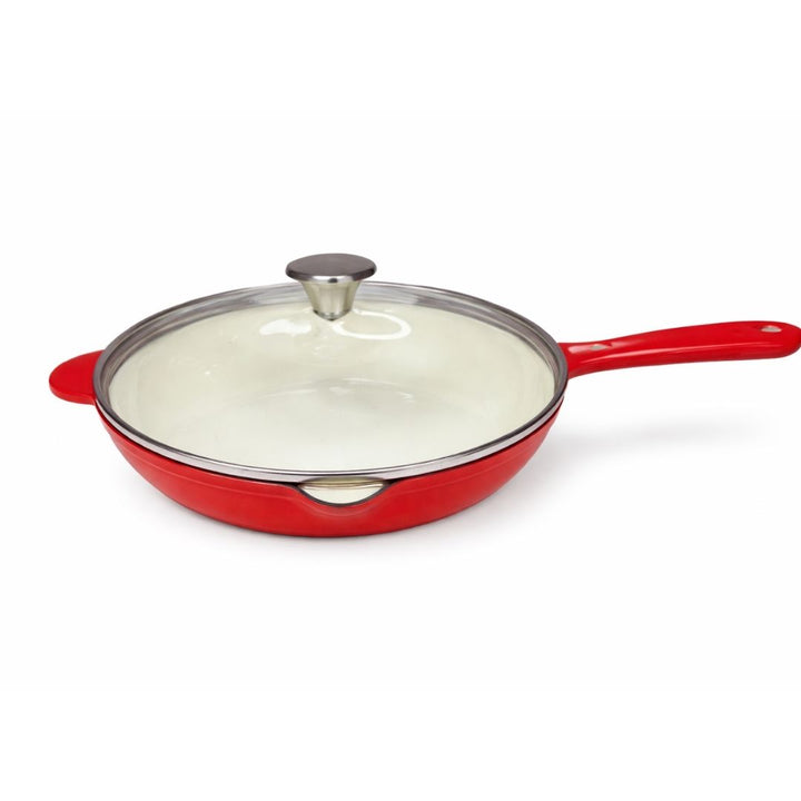 Cast Iron Frypan with Glass Lid - 27cm