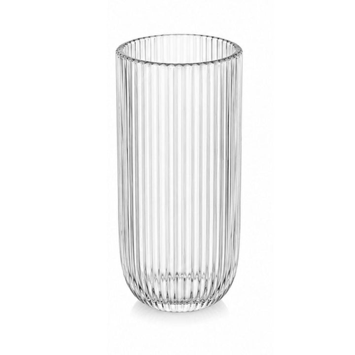 Drinkware - Reeded Glass Clear - 6pc