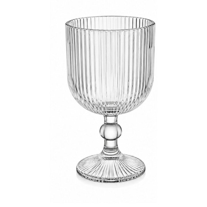 Drinkware - Reeded Glass Clear - 6pc