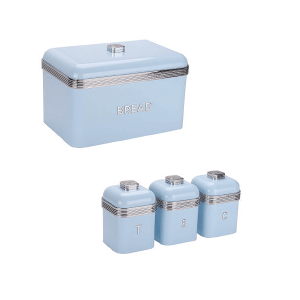 Bread Bin & Canister Set - Retro Series