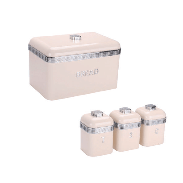 Bread Bin & Canister Set - Retro Series