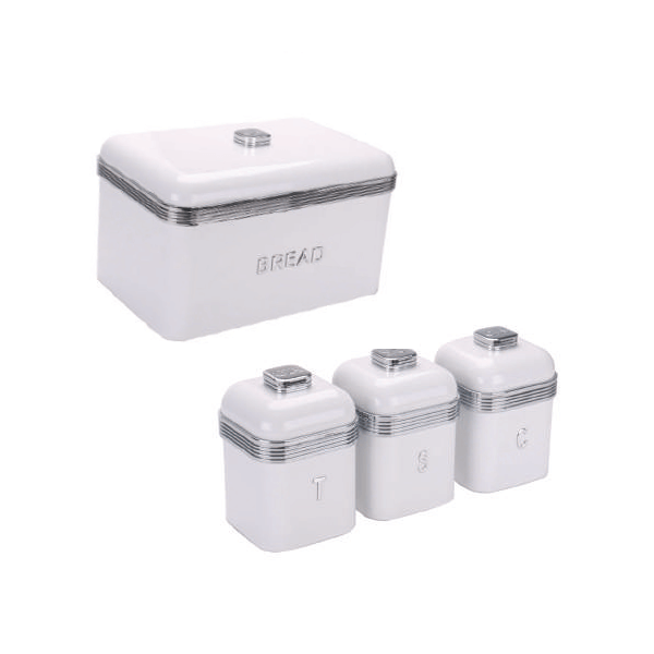 Bread Bin & Canister Set - Retro Series