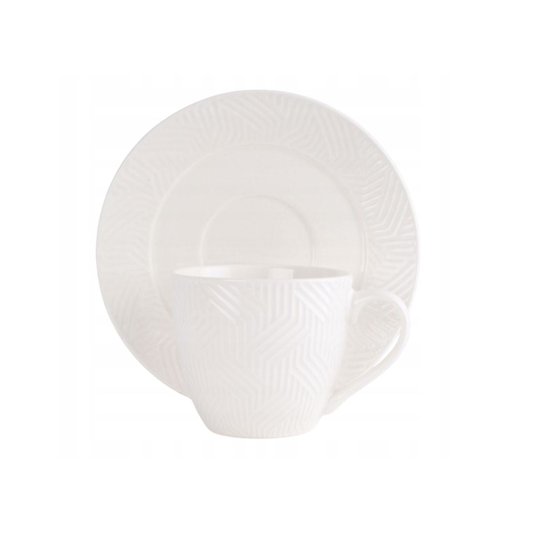 Aztec Cup & Saucer Set – 6 Piece – Ahmeds Textiles