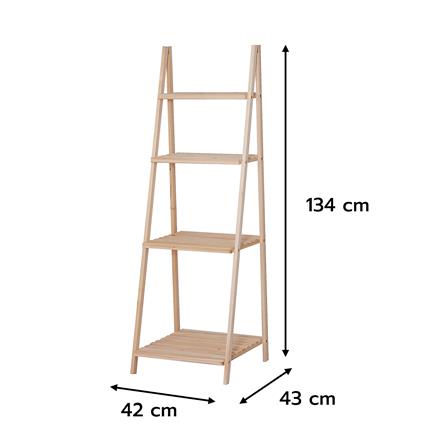 4 Tier Bamboo Storage Rack 40cm