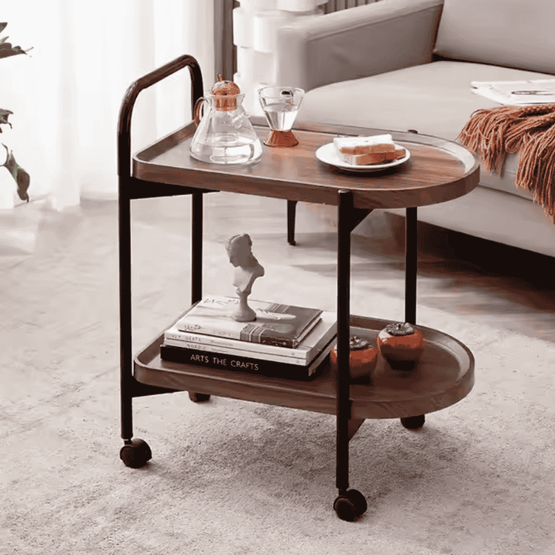 Elegant Wooden Server Trolley