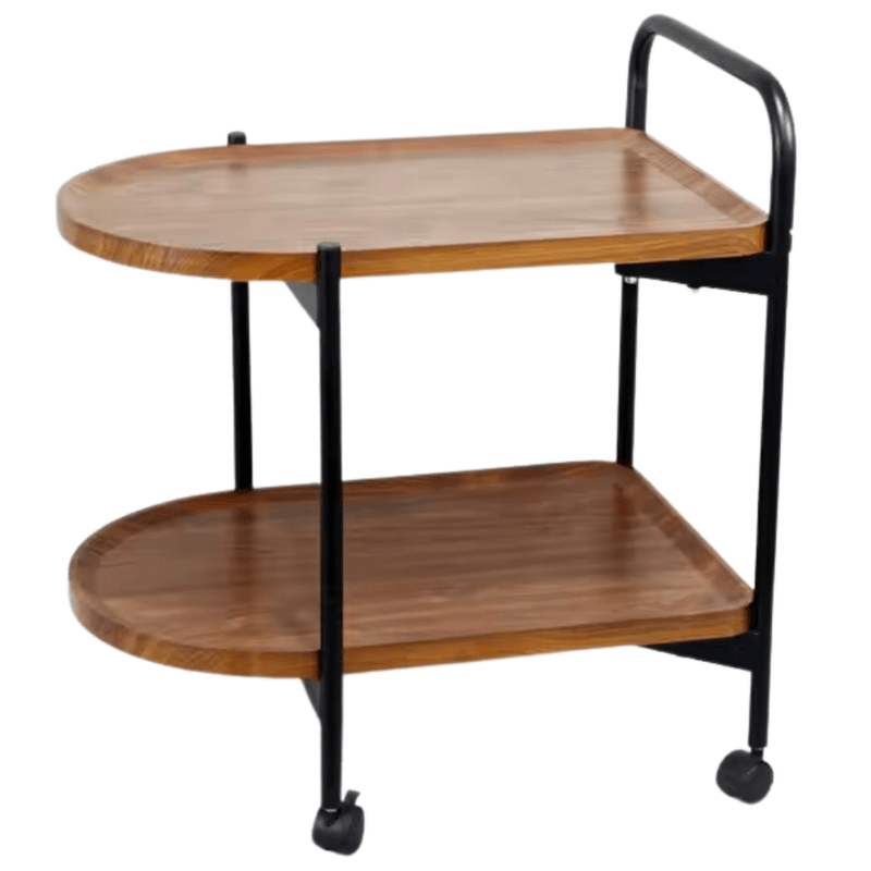 Elegant Wooden Server Trolley