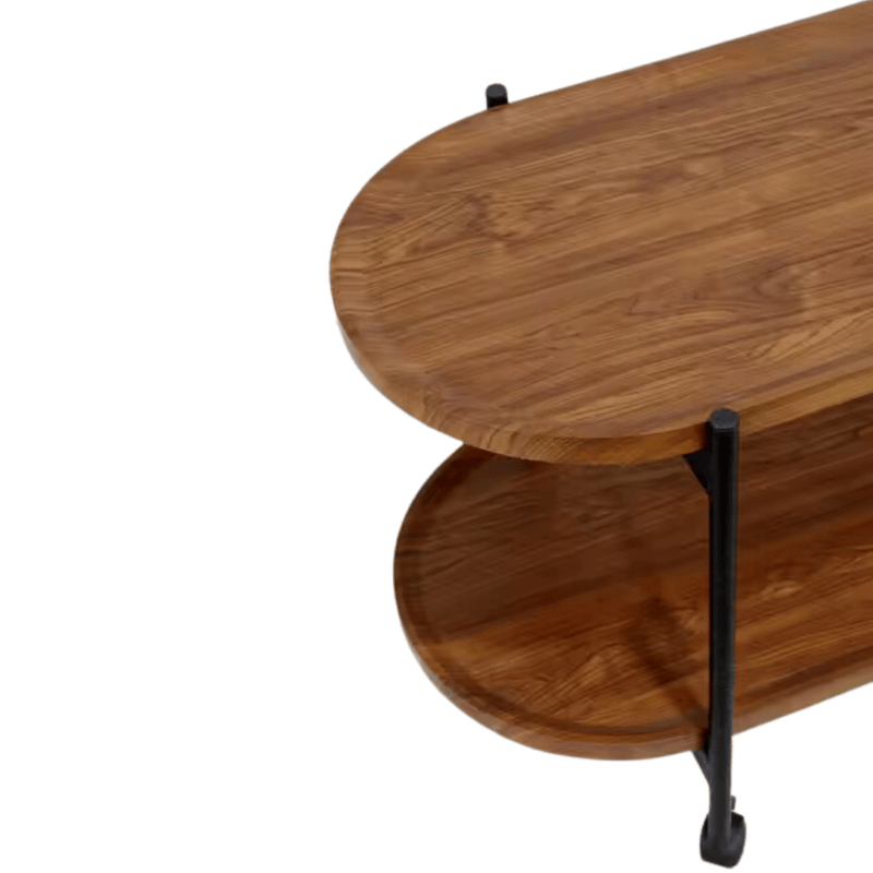 Elegant Wooden Server Trolley