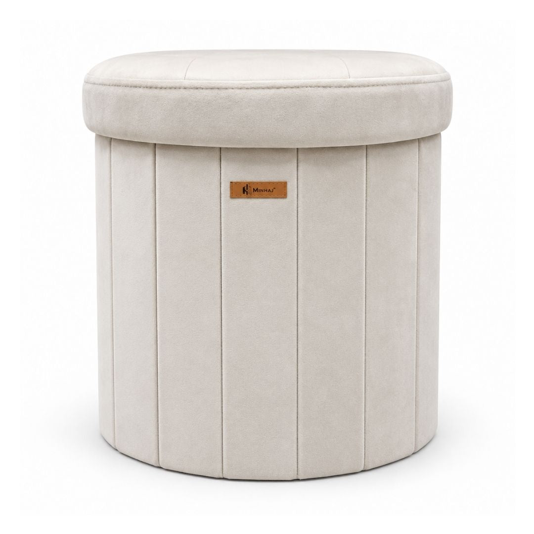 Storage Ottoman - Round Tufted