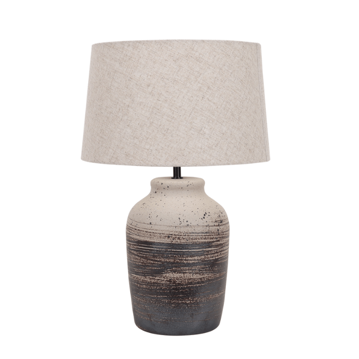 Table Lamp - Ceramic Base - Stone