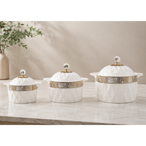3 Piece Ceramic Casserole Set - Estera