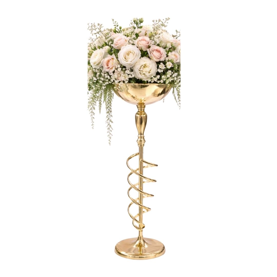 Centerpiece - Spiral Gold