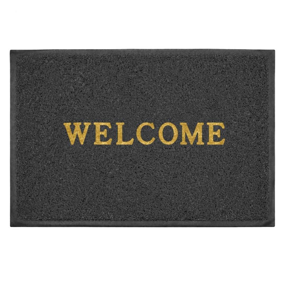 Welcome Door Mat - Rubber PVC - 57x37cm – Ahmeds Textiles