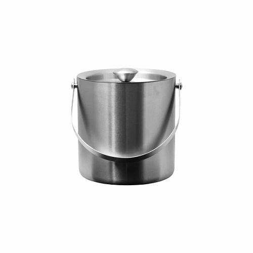 Ice Bucket - S/Steel Double Wall with Lid & Handle