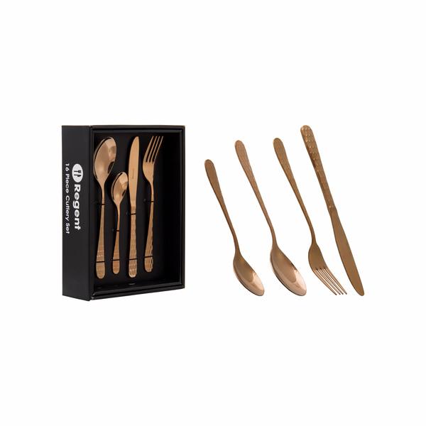 Regent - Richmond Stainless Steel 16pc Cutlery Rose Gold